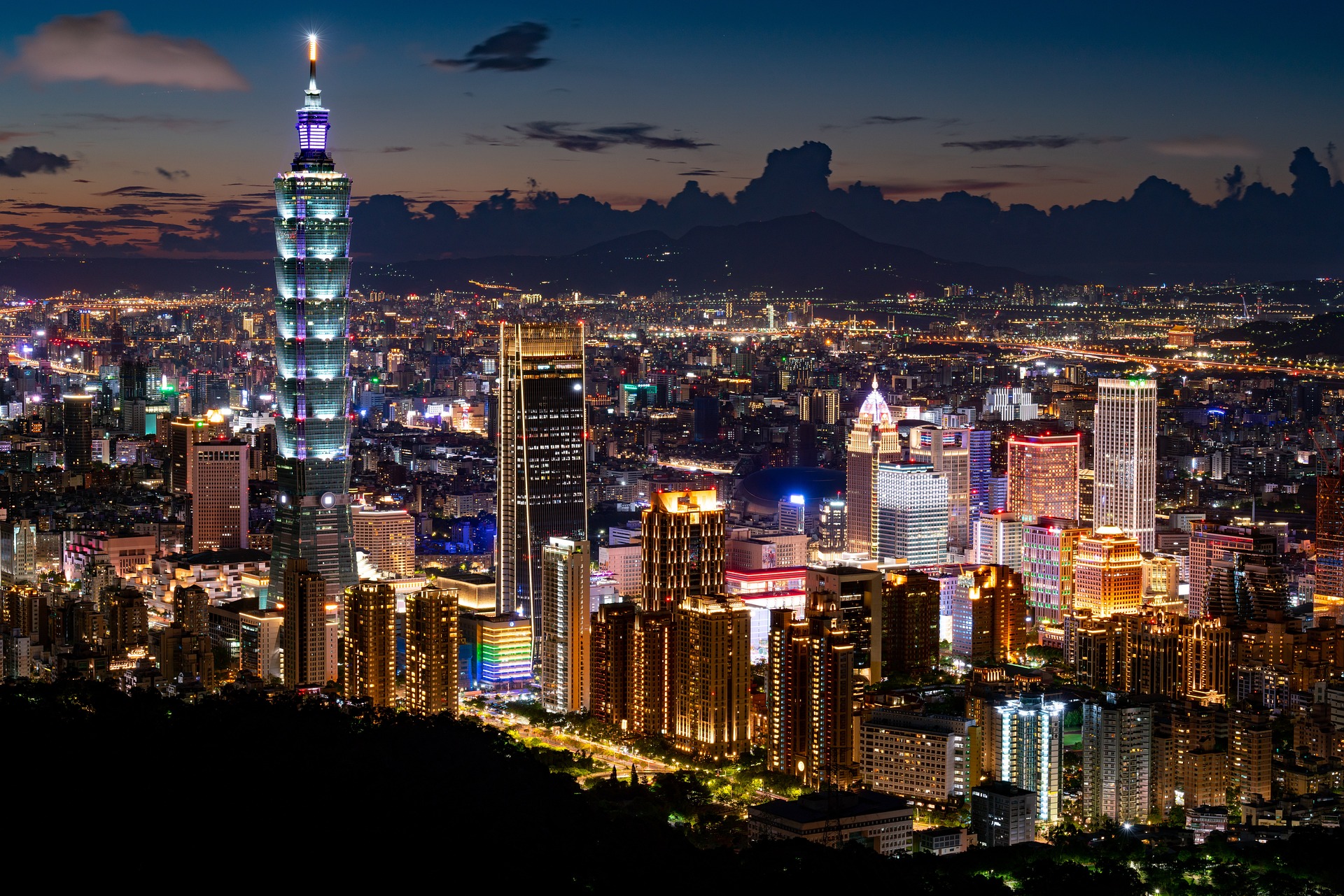 Night landscape of Taipei